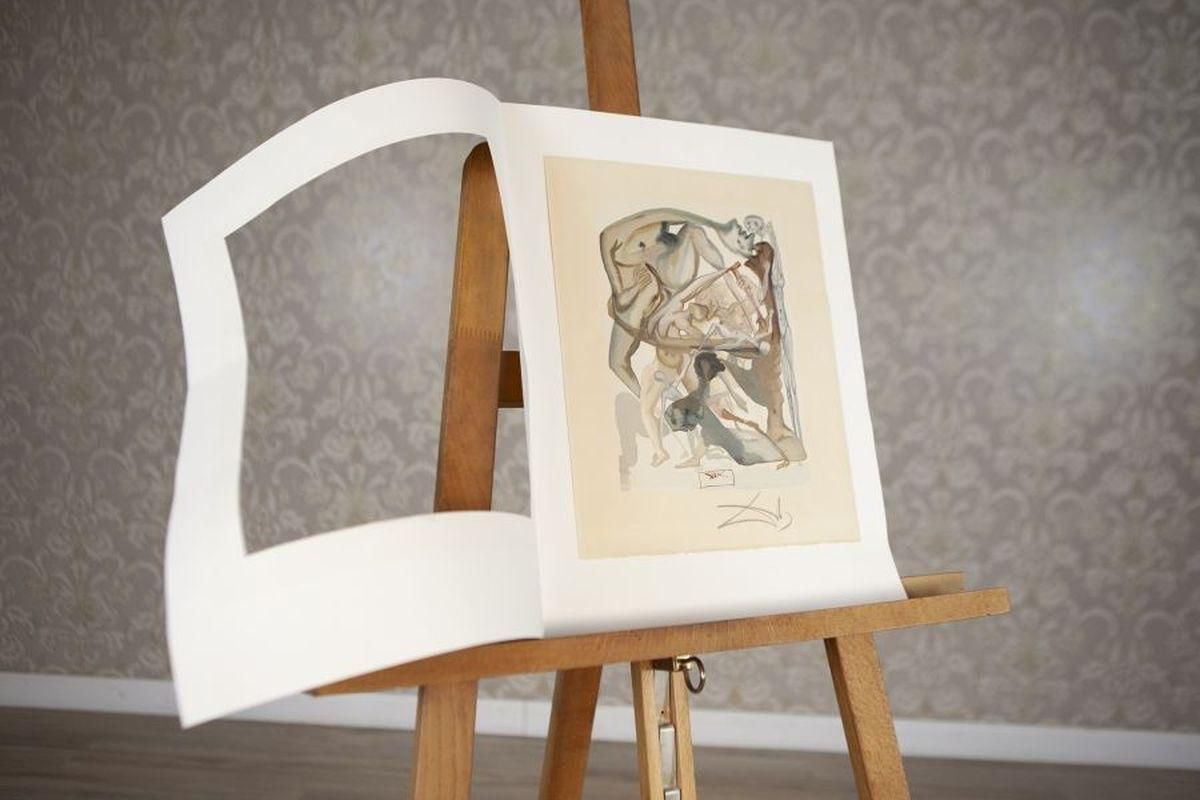 Salvador Dali Lithograph From The 20th Century   Signed In Pencil On Paper photo furniture