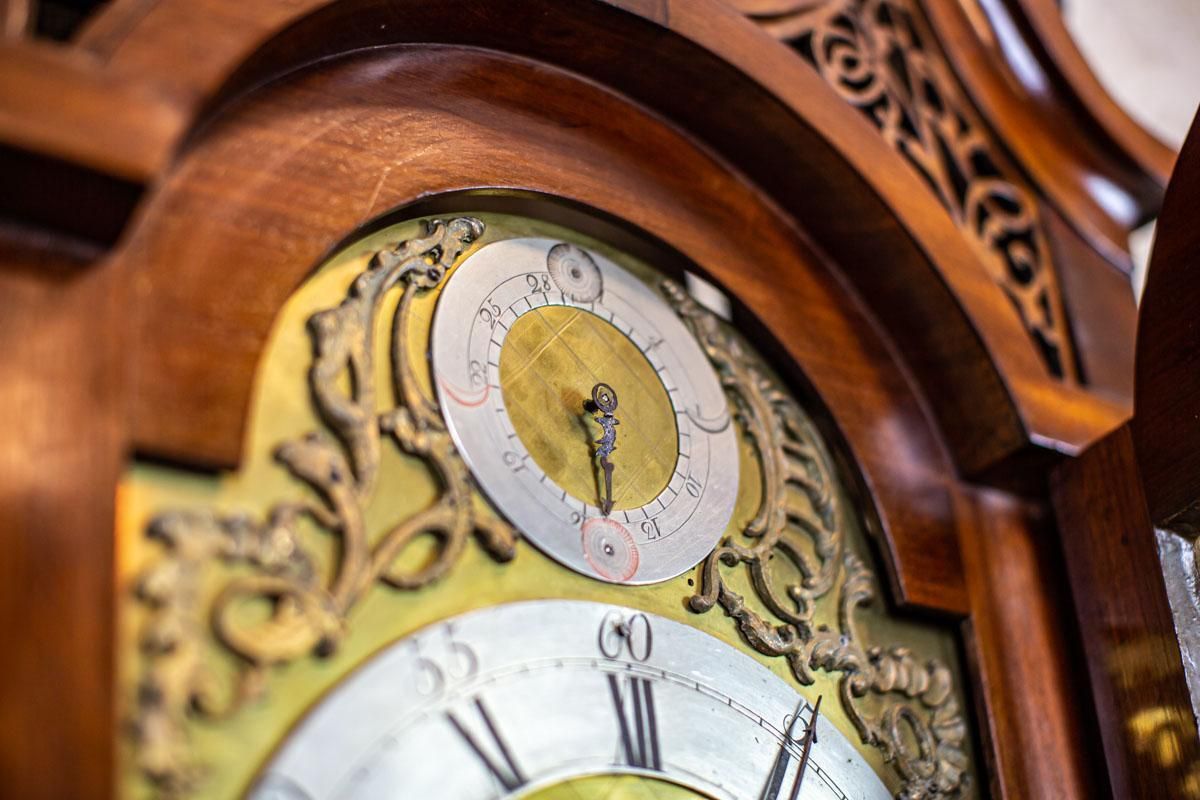 18th Century Grandfather Clock "Liverpool Made Case" From The George III Times photo 5150.0