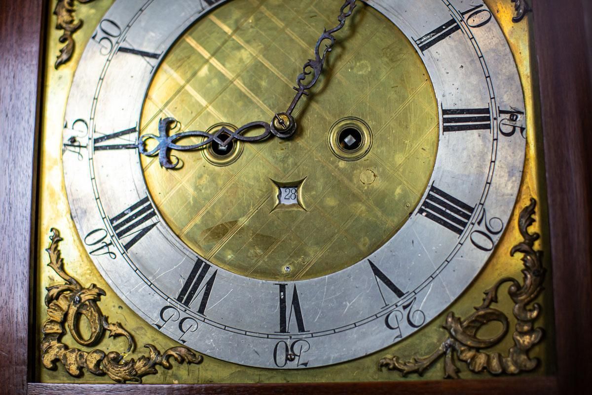 18th Century Grandfather Clock "Liverpool Made Case" From The George III Times photo vinterior