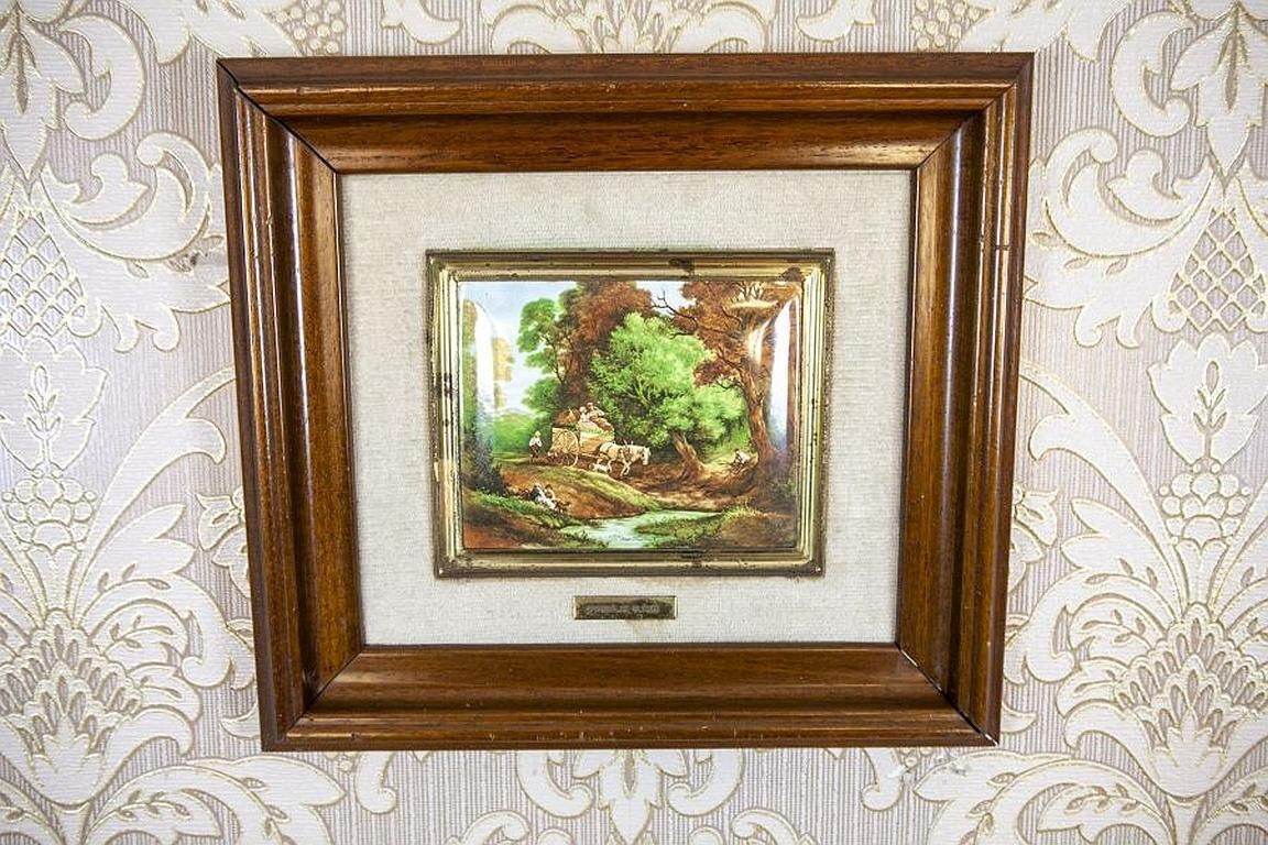 Landscapes On Ceramic Tiles Signed By Jc Van Hunnik photo furniture