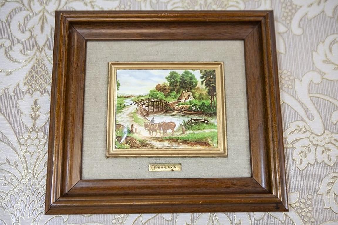 Landscapes On Ceramic Tiles Signed By Jc Van Hunnik photo 270.0
