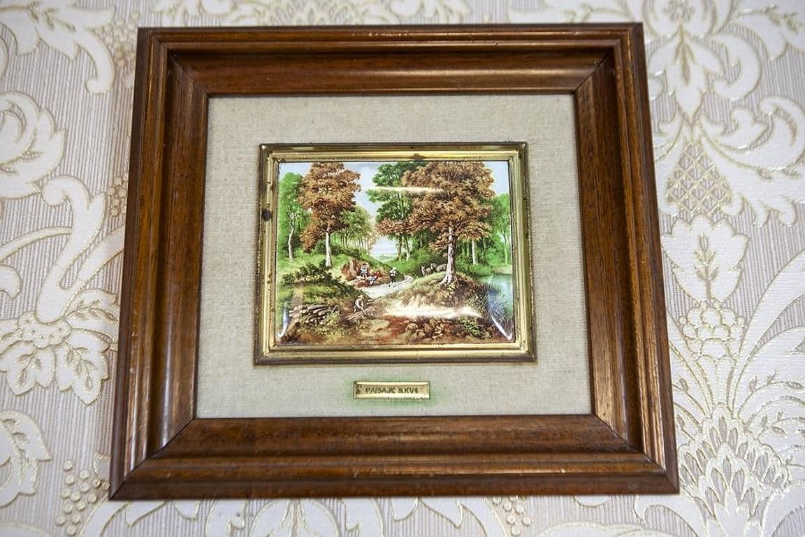 Landscapes On Ceramic Tiles Signed By Jc Van Hunnik photo buy