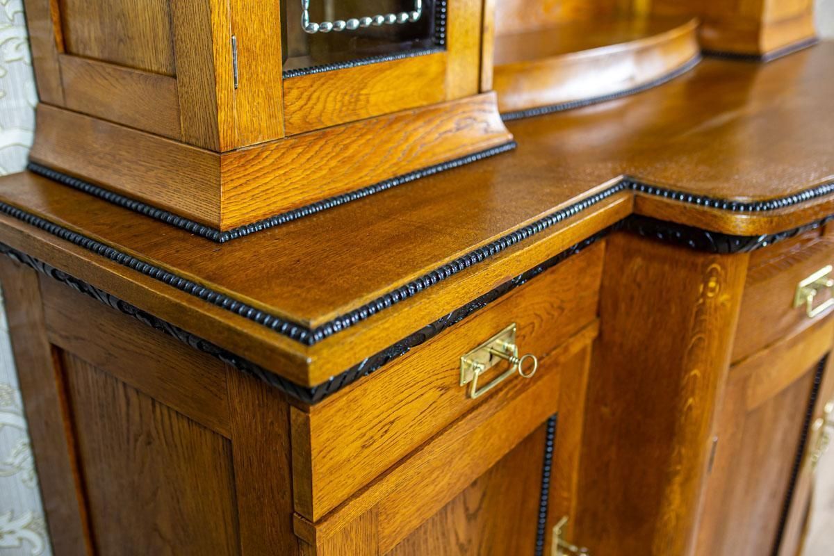 Art Nouveau Sideboard Veneered With Oak, The Turn Of The 19th And 20th Century photo Furniture