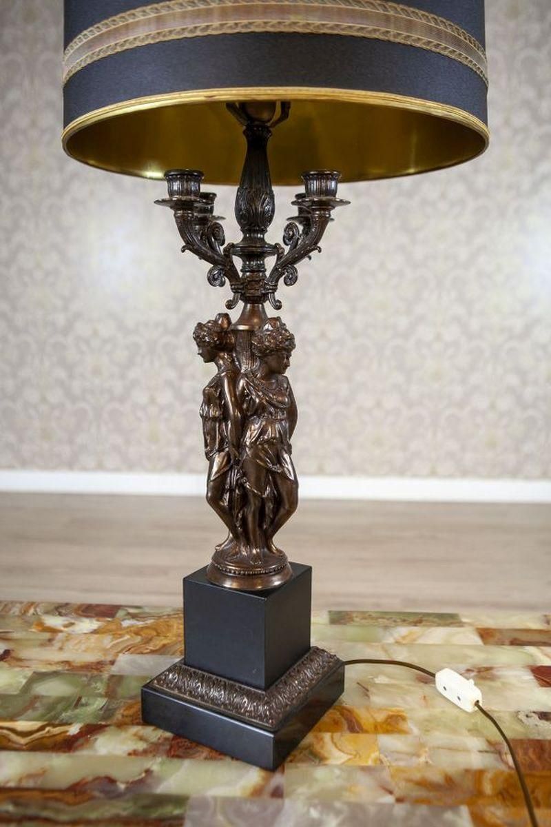 Lighting Mid Century Modern Desk Lamp From The Middle Of 20th Century In Black photo