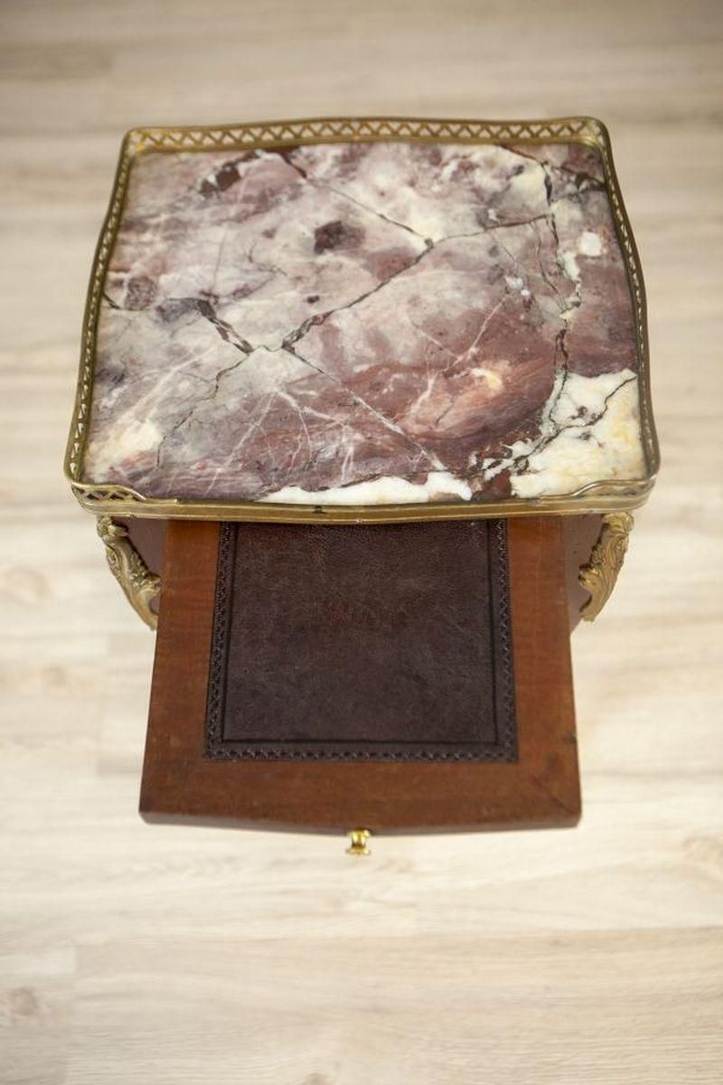 Louis XV Walnut Nightstand From The Turn Of The Centuries photo vinterior
