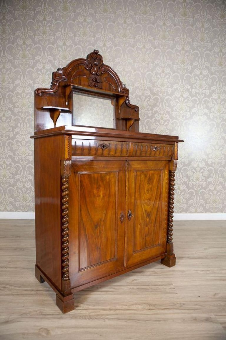 19th Century Eclectic Softwood Buffet Veneered With Walnut photo furniture