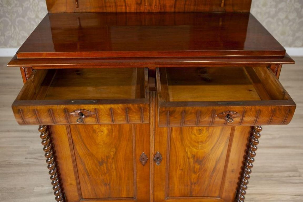 photo for sale 19th Century Eclectic Softwood Buffet Veneered With Walnut