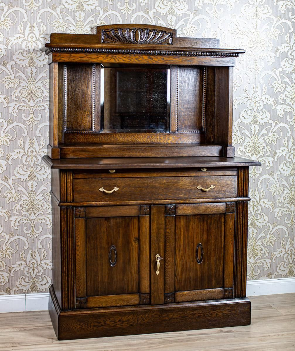 Oak Wood & Veneer Sideboard From The Interwar Period photo furniture