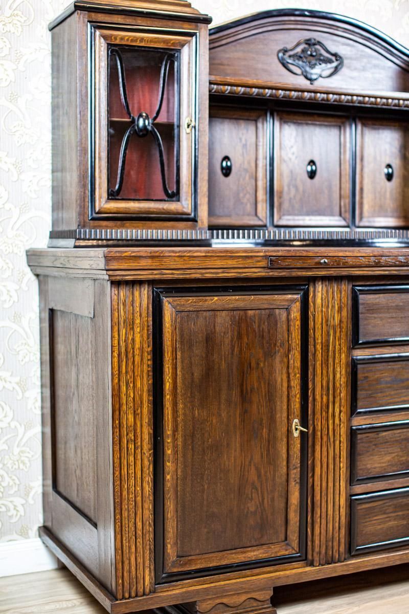 Grand Oak Veener Buffet From The Interwar Period photo Furniture