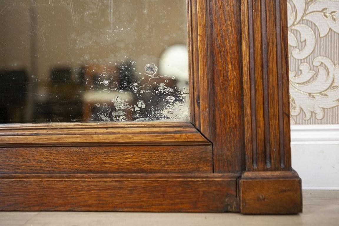 Renaissance Revival Mirror From The Early 20th Century In Brown Oak Frame photo Home Decor