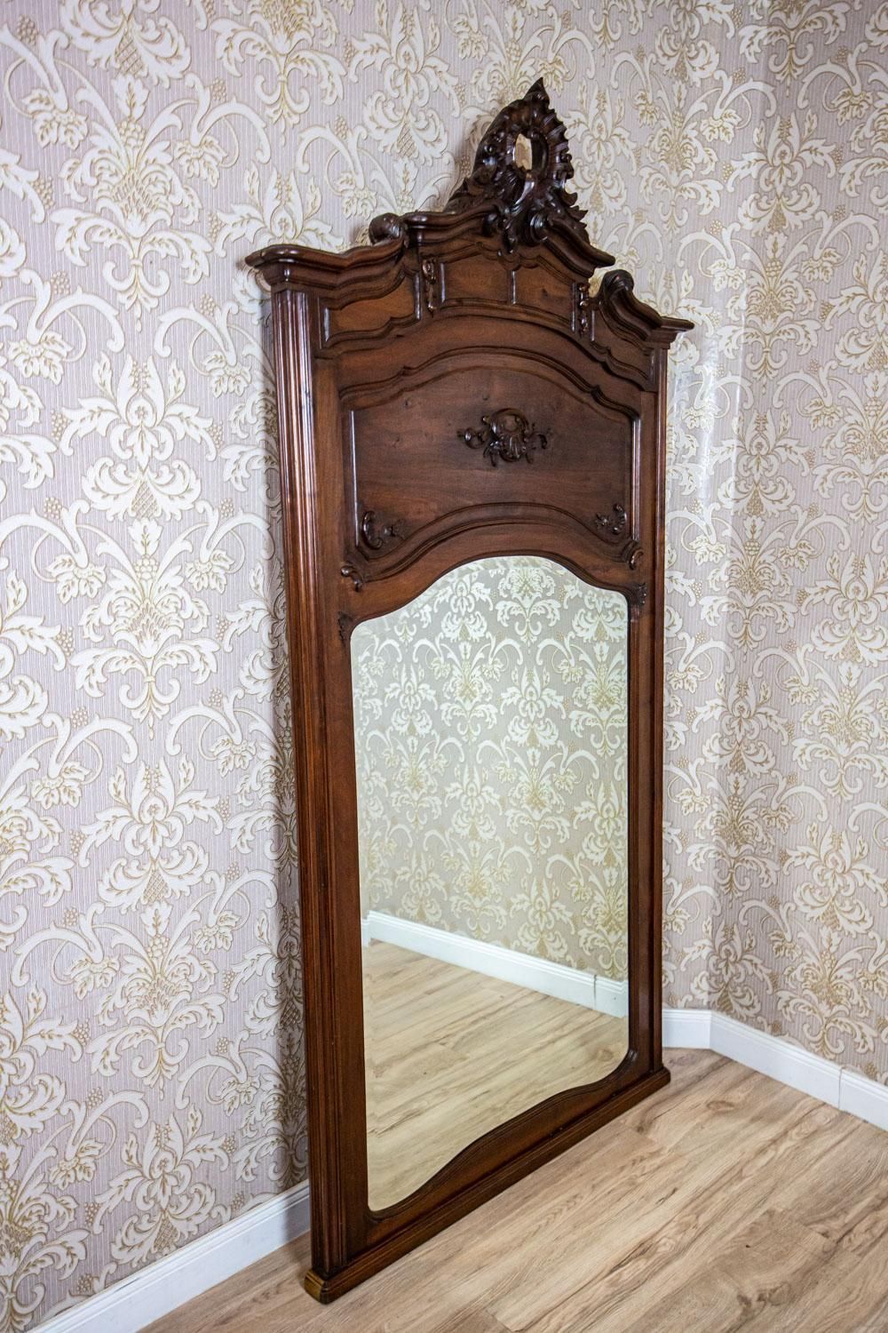 Home Decor Floor Mirror From The Early 20th Century In The Louis XV Style photo