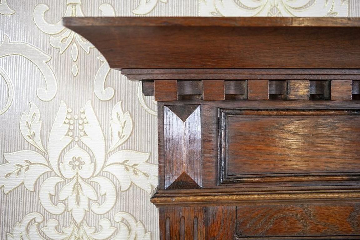 Renaissance Revival Mirror From The Early 20th Century In Brown Oak Frame photo buy