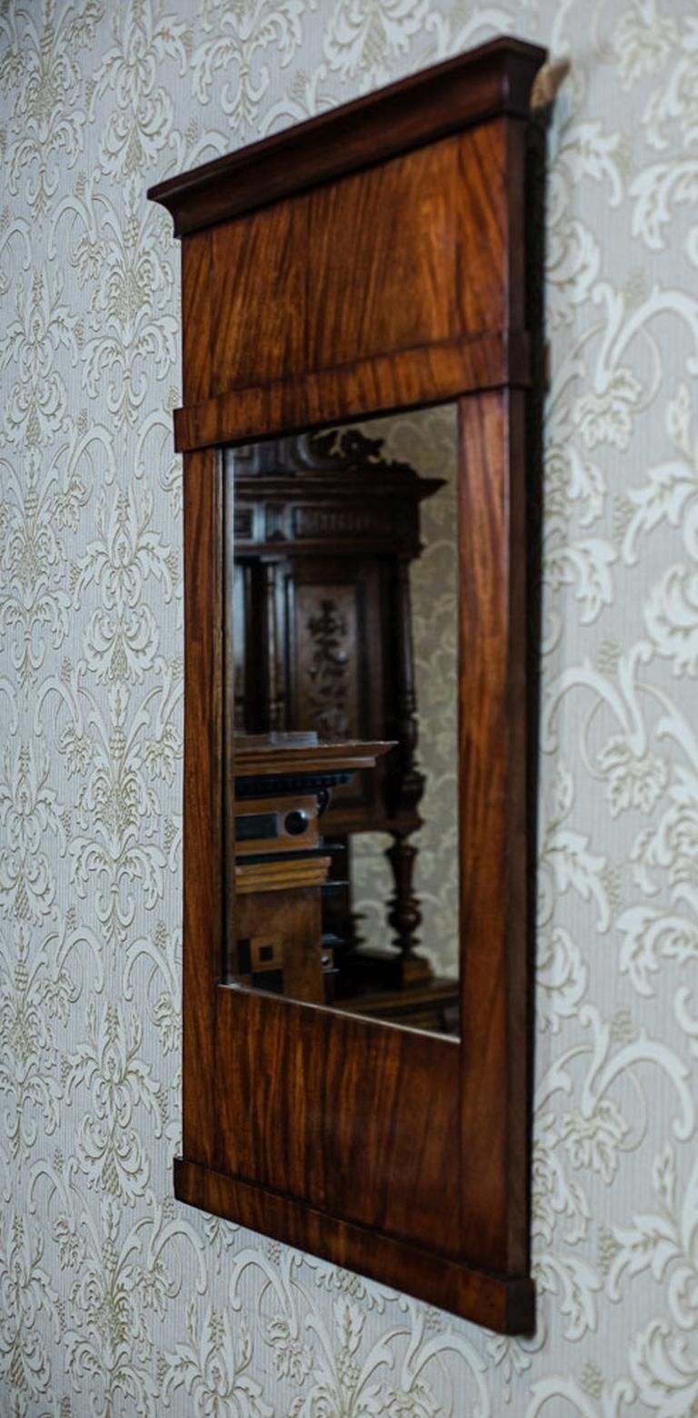Biedermeier Pier Glass In Mahogany Veneer Frame, Late 19th Century photo buy