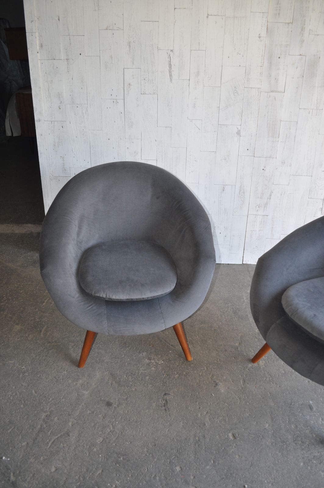 Vintage Velvet Chairs By Miroslav Navratil 1950s Set Of 2 photo furniture
