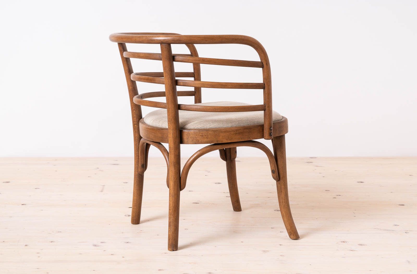 Set Of 2 Thonet Armchairs, Model B246, 1930s, Restored & Reupholstered photo vintage