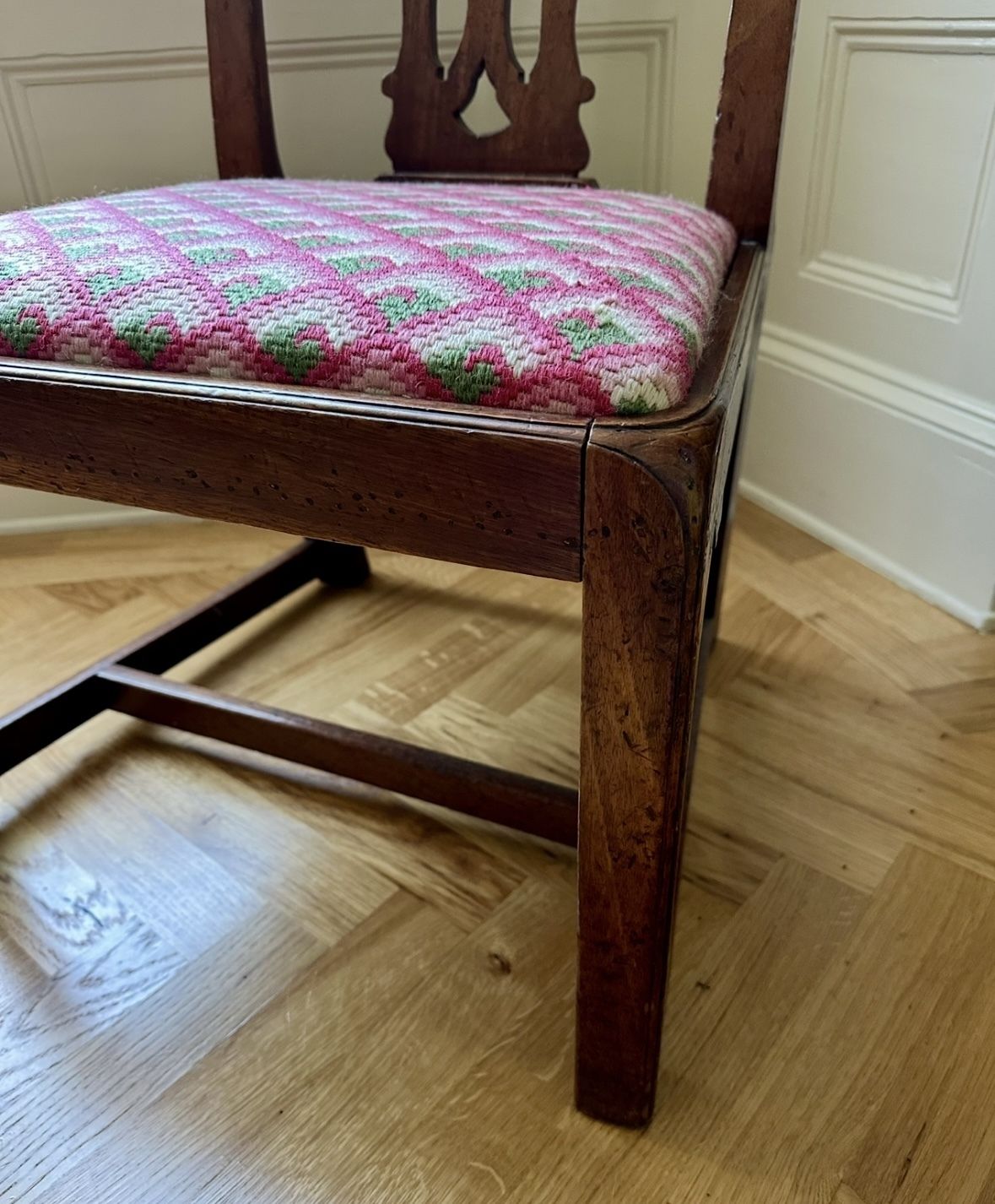 Georgian Mahogany Side Chair With Drop In Seat photo Furniture