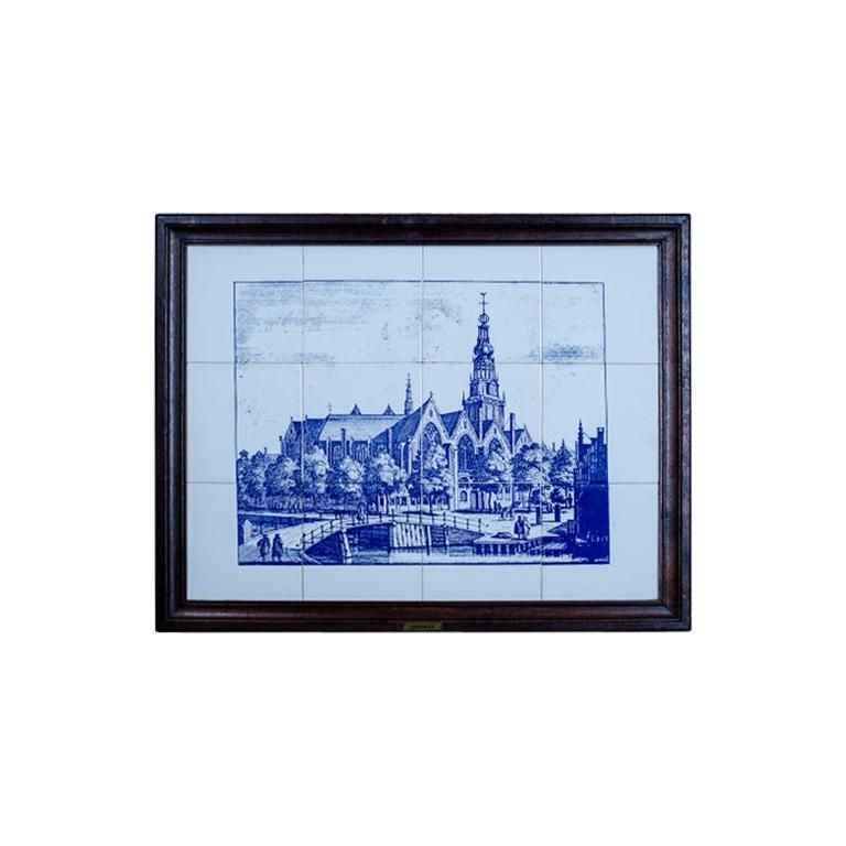 Picture Made Of Faience Tiles, Circa 1970 1980