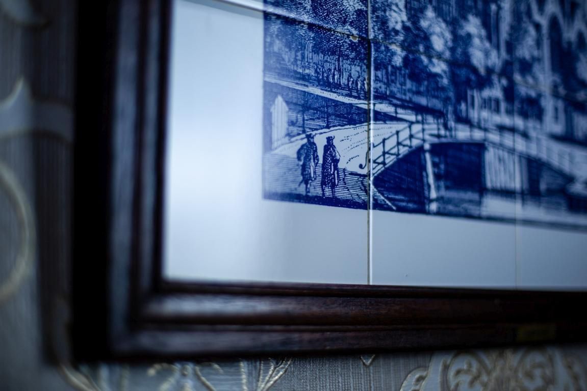 Picture Made Of Faience Tiles, Circa 1970 1980 photo Home Fixtures