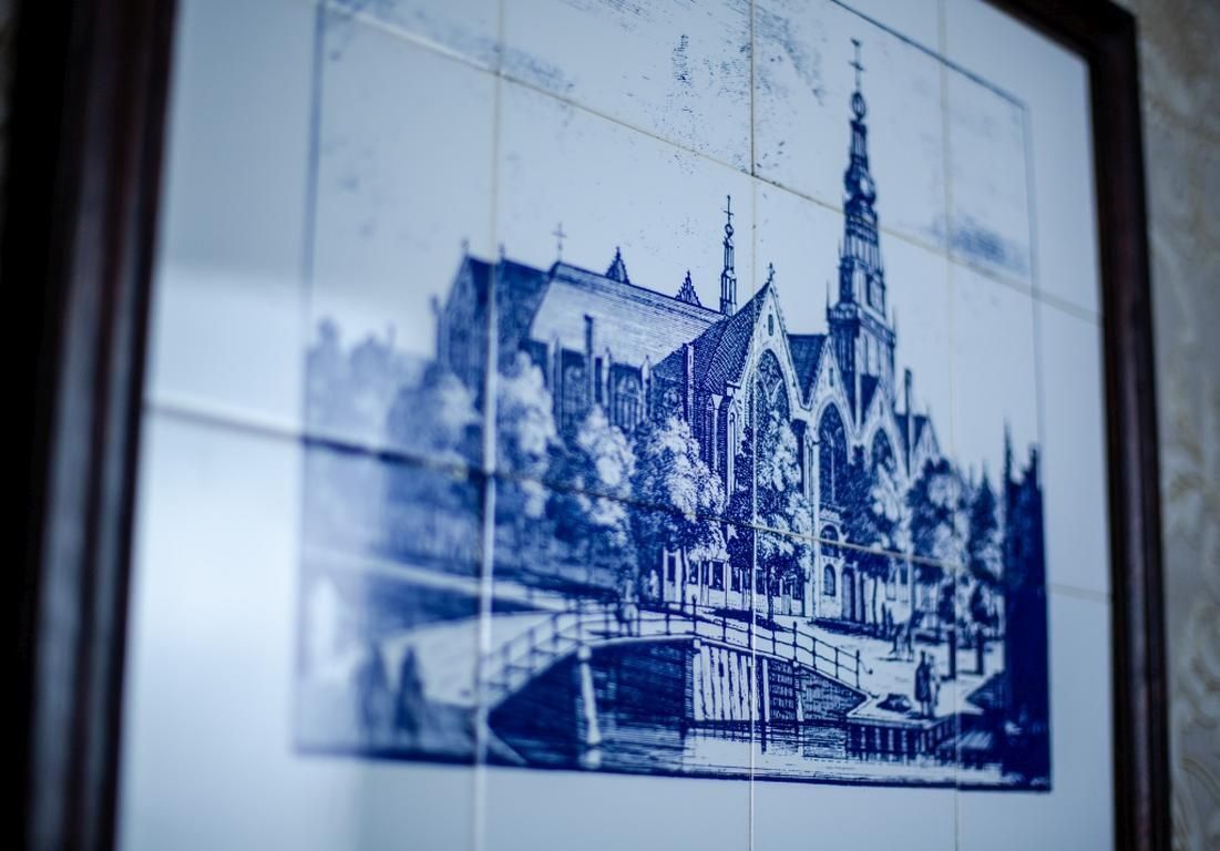 Picture Made Of Faience Tiles, Circa 1970 1980 photo vinterior