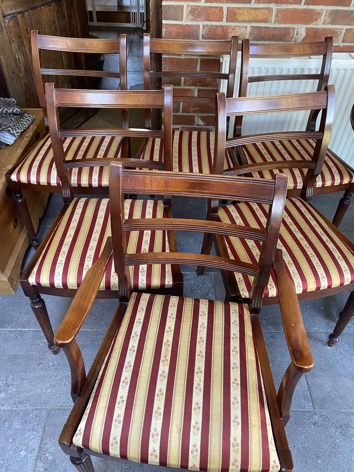 Mahogany Table A Chairs I’ve Had It 50 Years Very Good Condition.