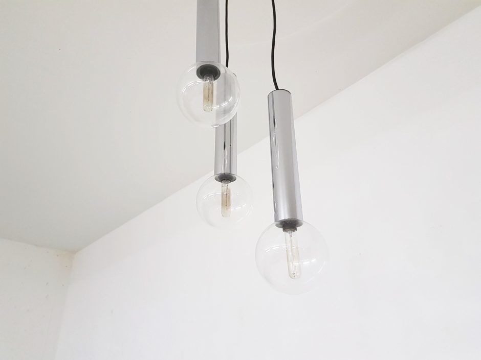 3x Globe Hanglamp Van Staff Leuchten, Duitsland Ca. Jaren 1960 photo 455.52000000000004