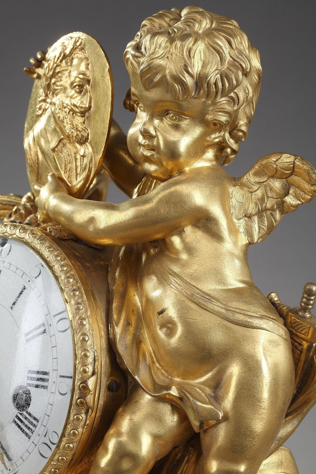 Home Decor Louis XVI Table Clock Honoring Henri IV By Henri Voisin photo
