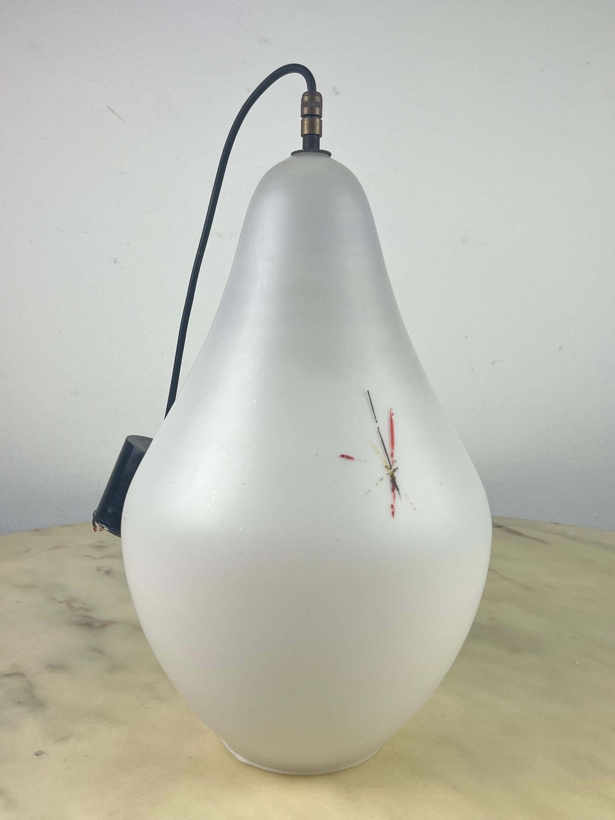 Opaline Glass Chandelier, Italy, 1960s photo furniture