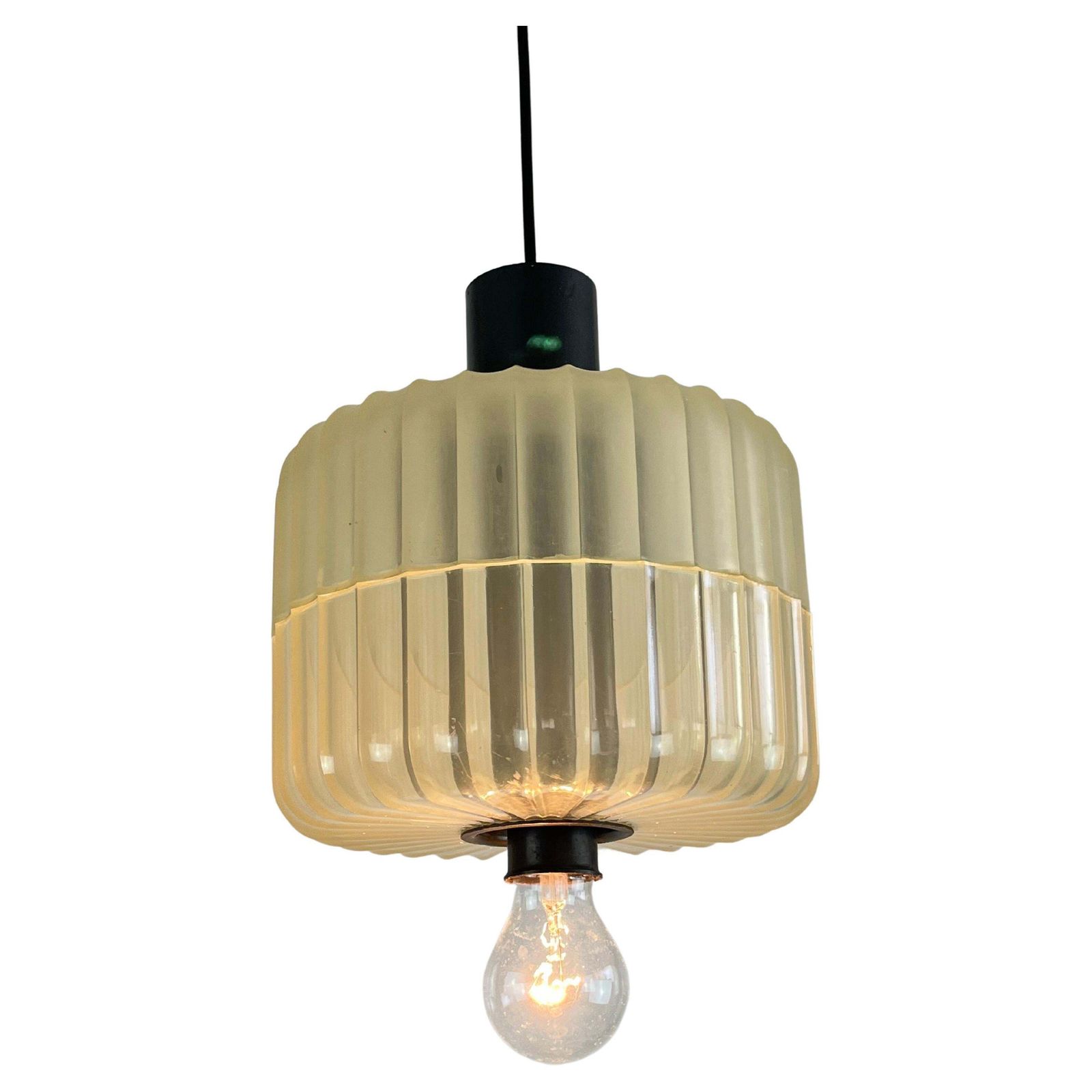 Mid Century Metal And Methacrylate Guzzini Italian Chandelier, 60s