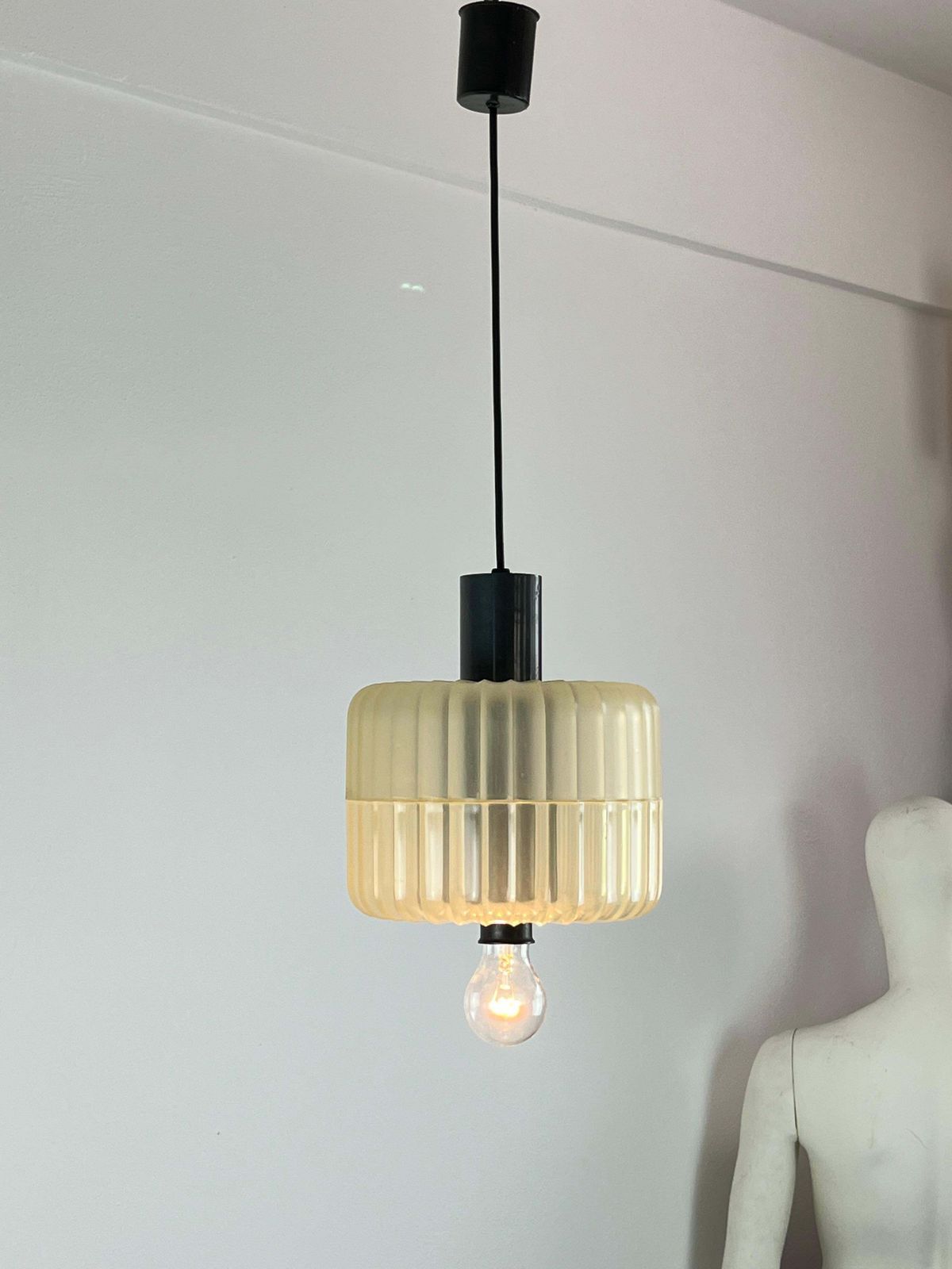 Mid Century Metal And Methacrylate Guzzini Italian Chandelier, 60s photo Lighting