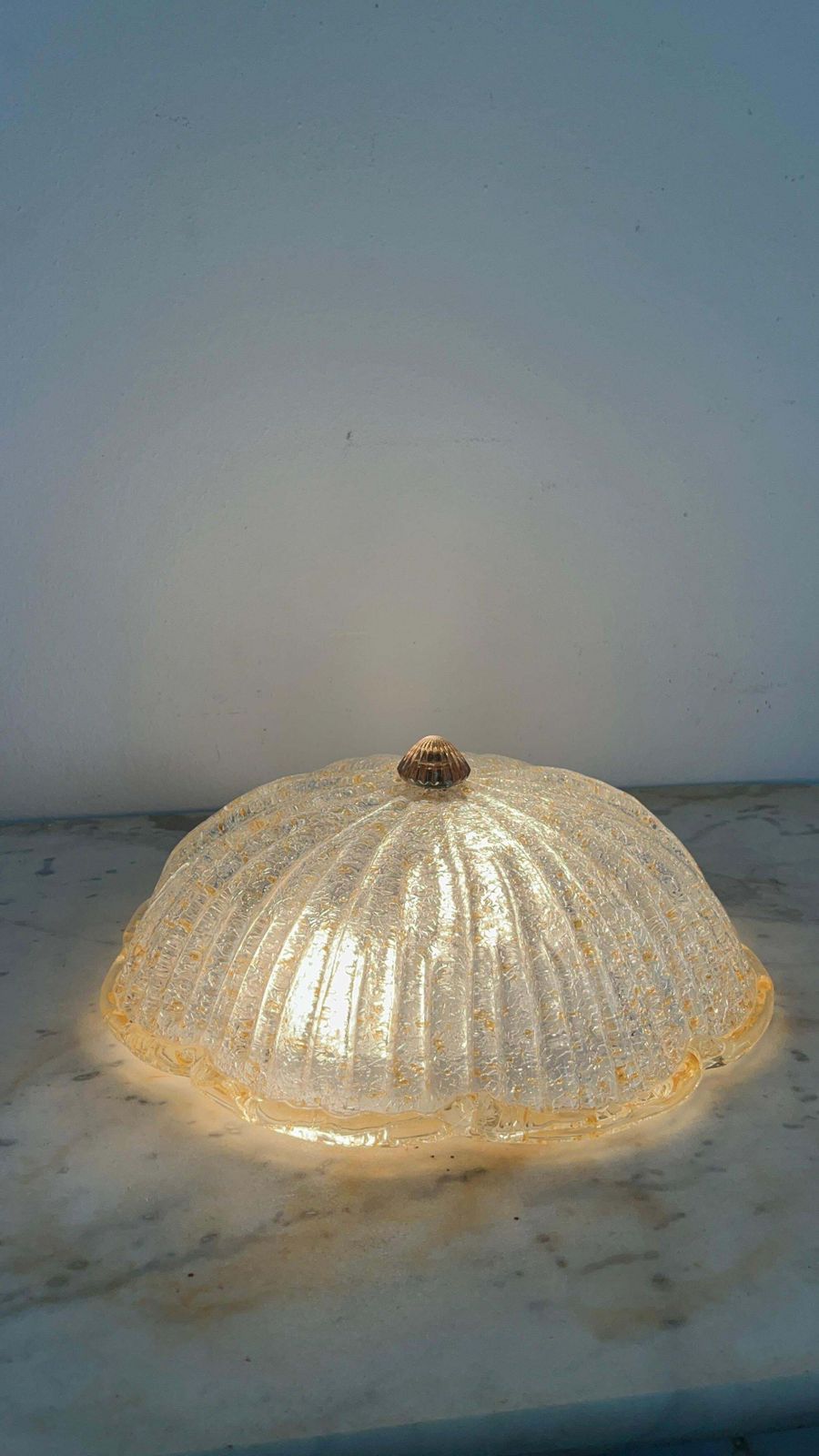 Murano Glass Ceiling Light, 1990s, Stamped Vetrilamp Venezia photo 606.0
