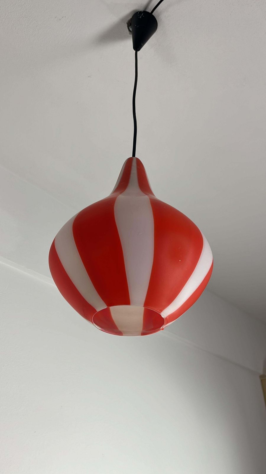Mid Century Venetian Murano Glass Chandelier Attributed To Venini 1960s photo for sale