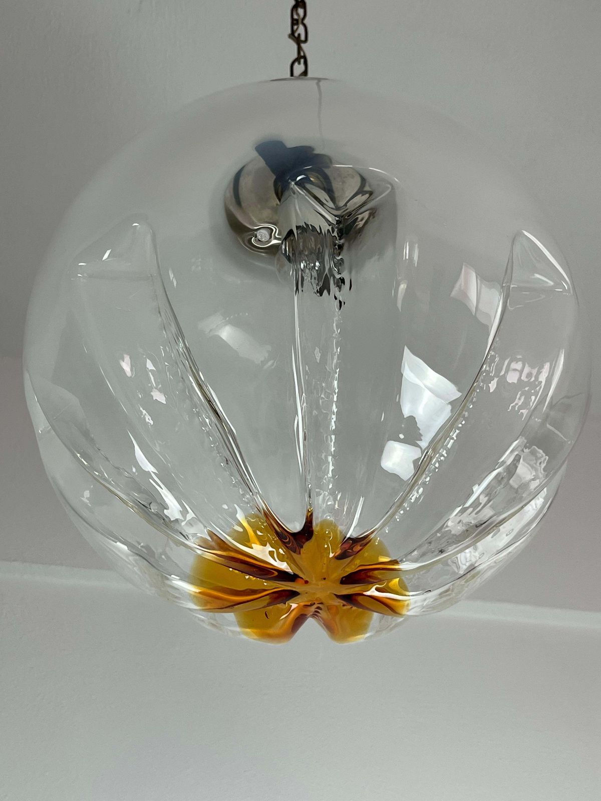 Murano Glass Chandelier By Carlo Nason For Mazzega Italian Design 1970s photo Lighting