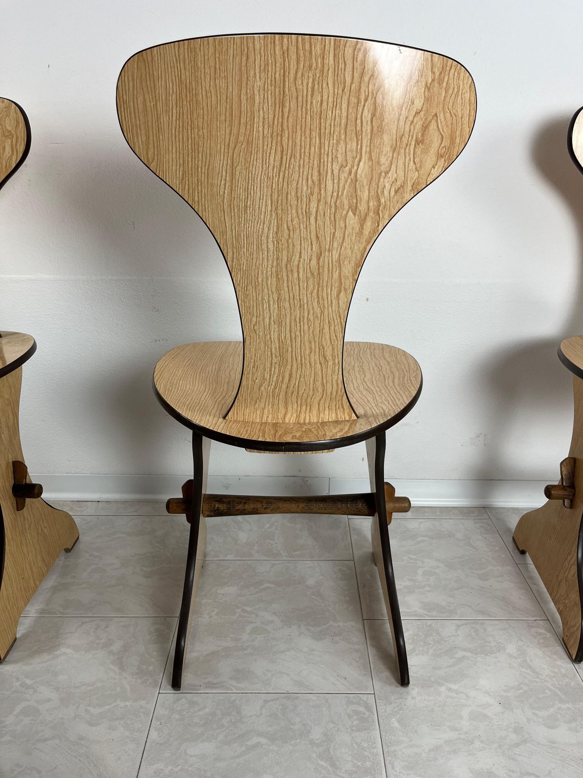 Set Of 6 Pedini Fano Mid Century Chairs Italian Design 1960s photo 1281.0