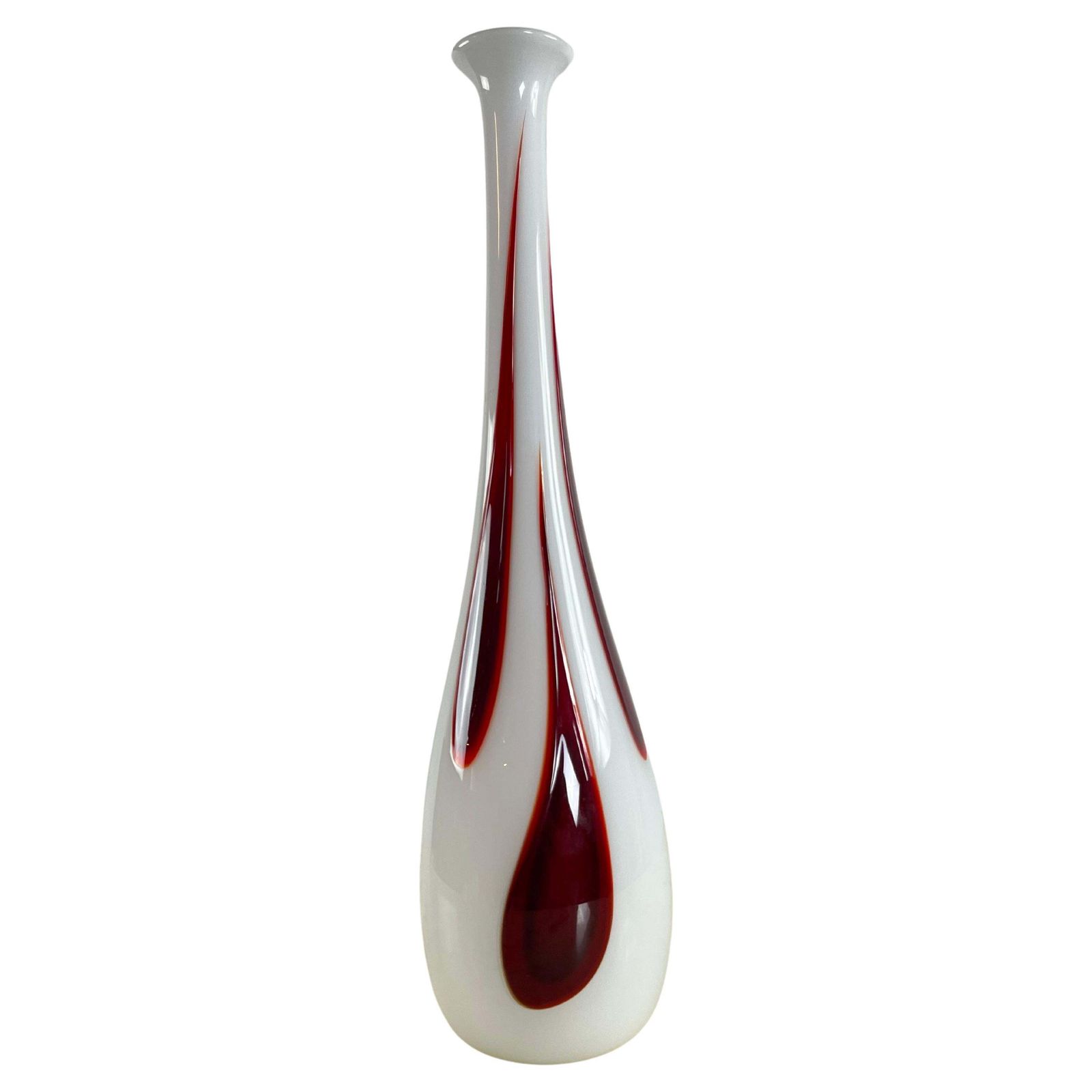 Large Murano Glass Vase, Handmade With The Blown Glass Technique 1970s photo furniture