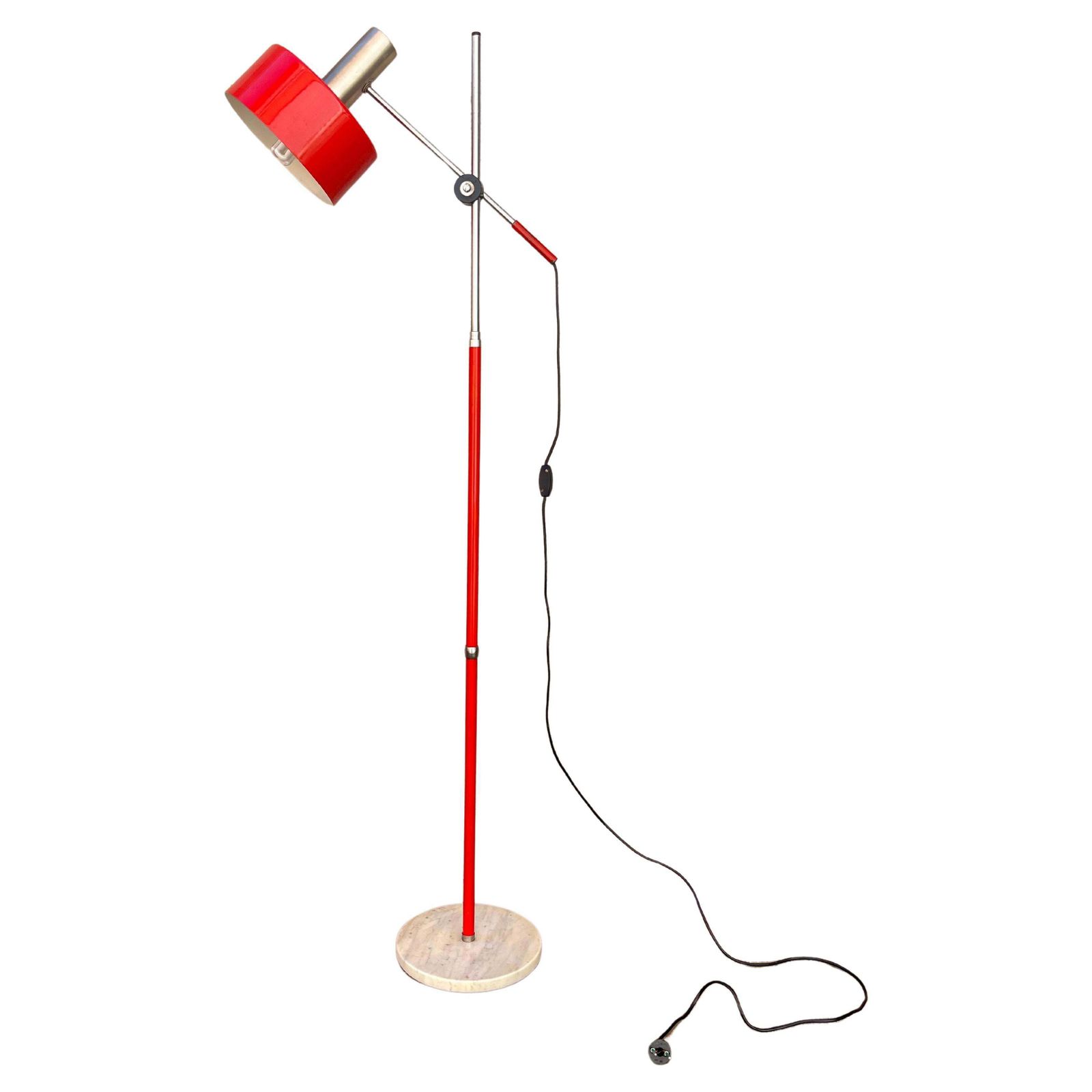 Mid Century Adjustable Floor Lamp Stilux Italian Design 1960s