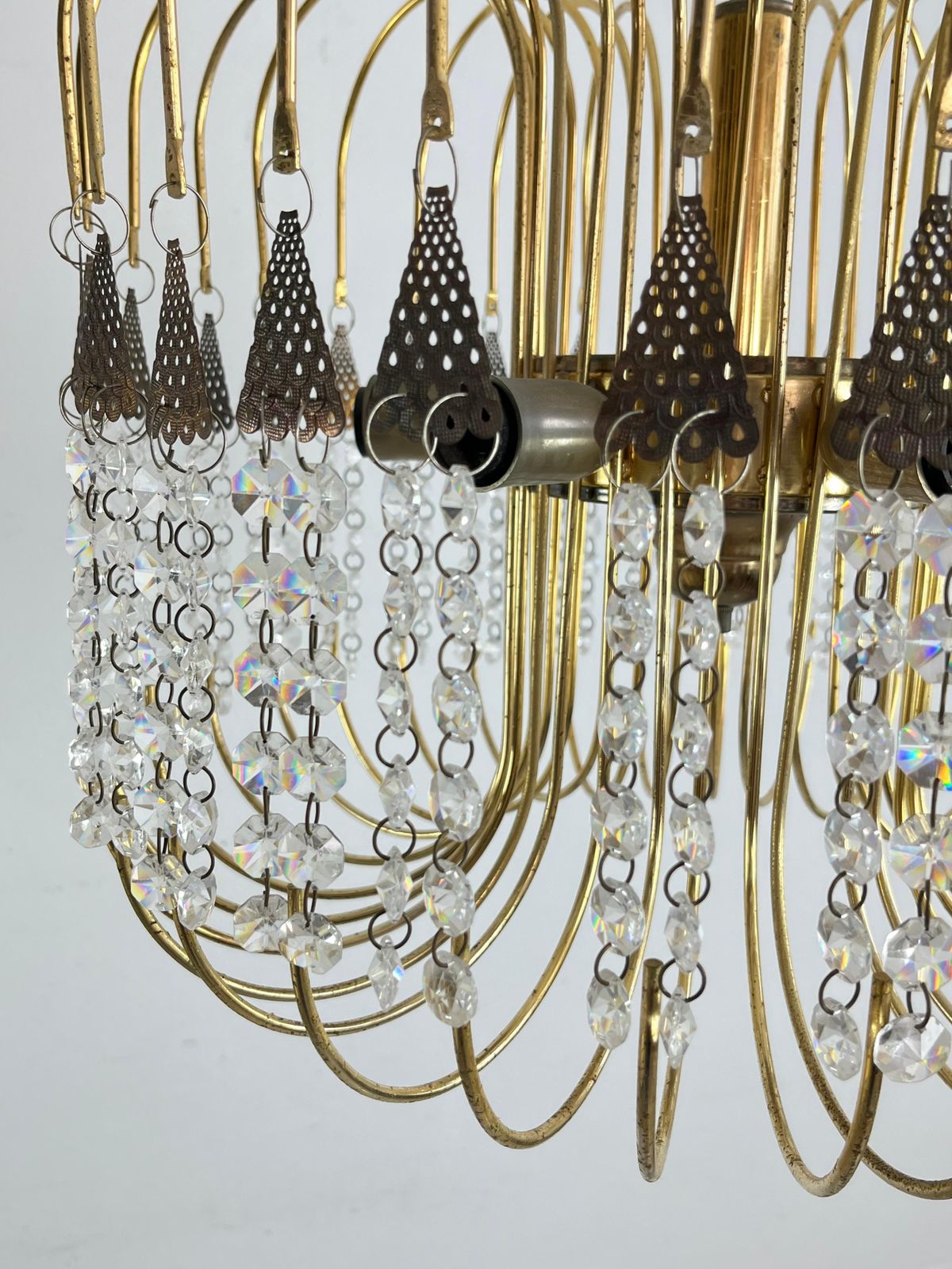 Murano Glass Chandelier "Millefili", Italian Design 1970s photo 1195.0