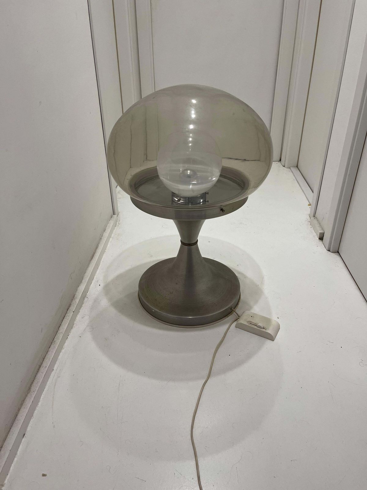 Large Space Age Floor Lamp Height 71 Cm Mid Century Murano Glass 1970s photo for sale