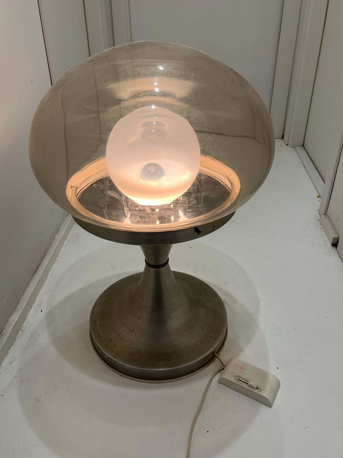 Large Space Age Floor Lamp Height 71 Cm Mid Century Murano Glass 1970s photo buy