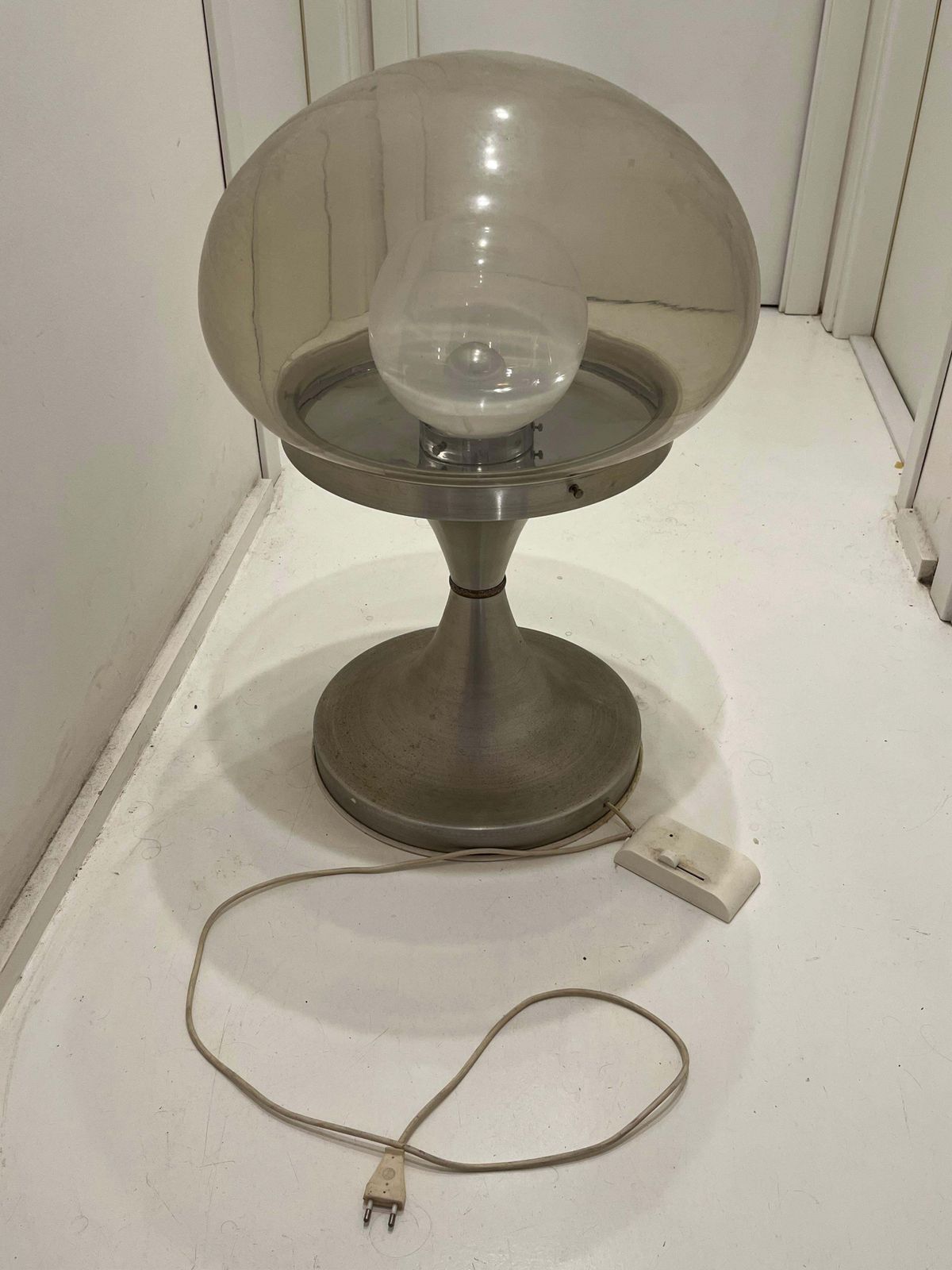 photo for sale Large Space Age Floor Lamp Height 71 Cm Mid Century Murano Glass 1970s