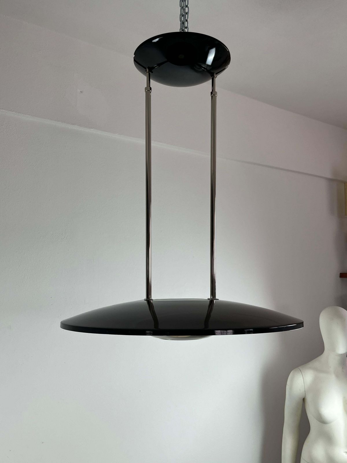 Italian Vintage Chandelier In Enamelled Attributrd To Elio Martinelli 1980s photo buy
