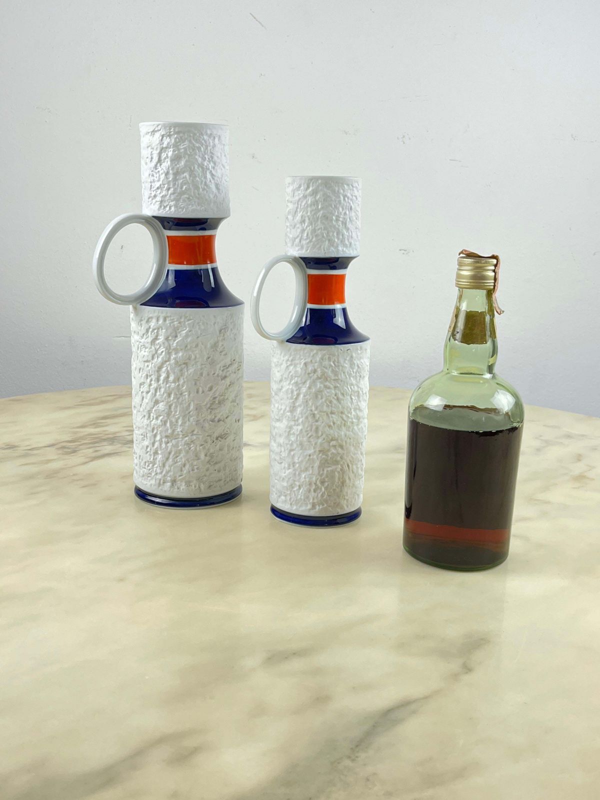 Pair Of Kpm Biscuit Porcelain Vases, Germany, 1960s photo vinterior