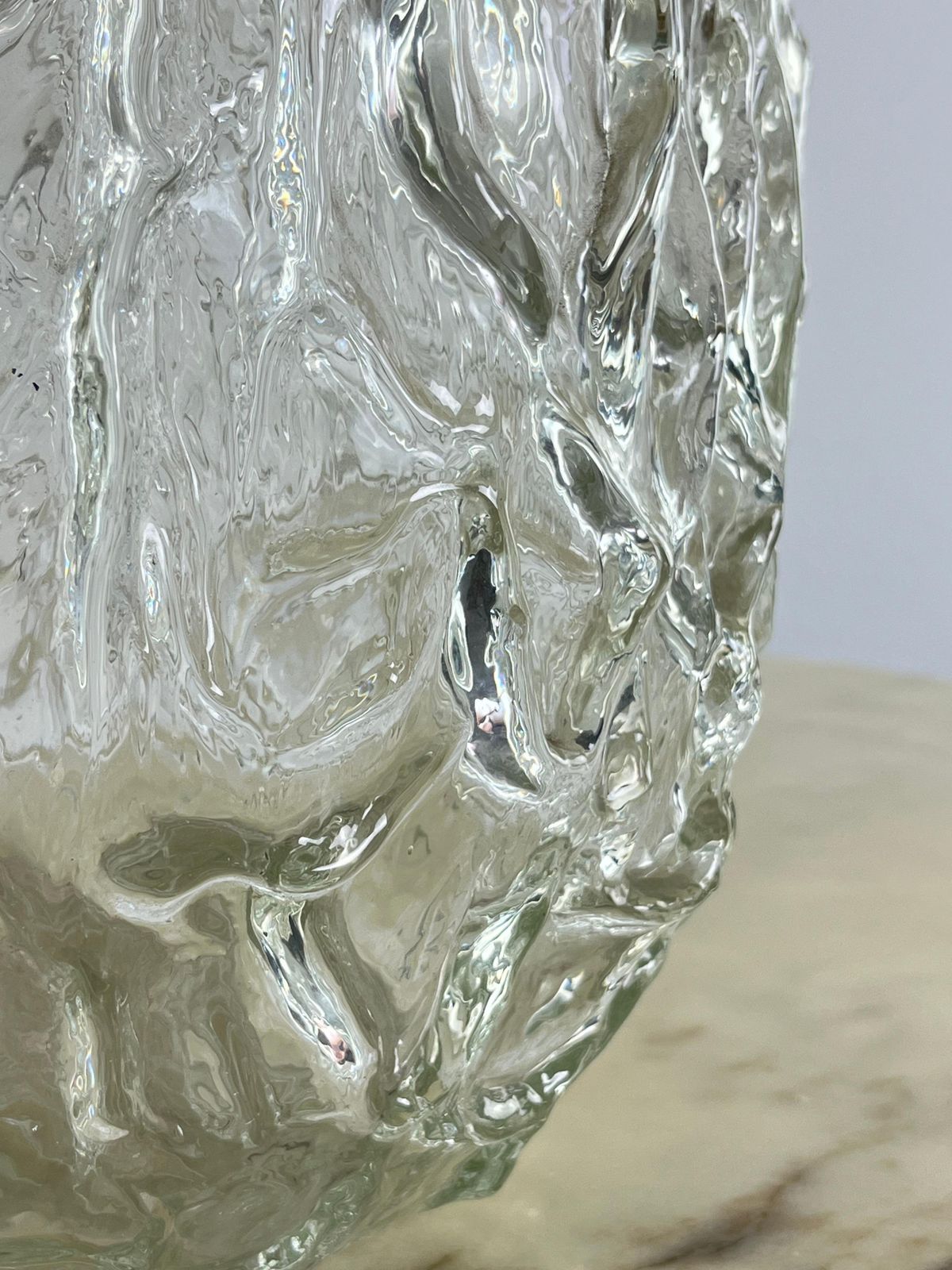 Large Mid Century Glass Vase Made In West Germany 1970s photo 768.0