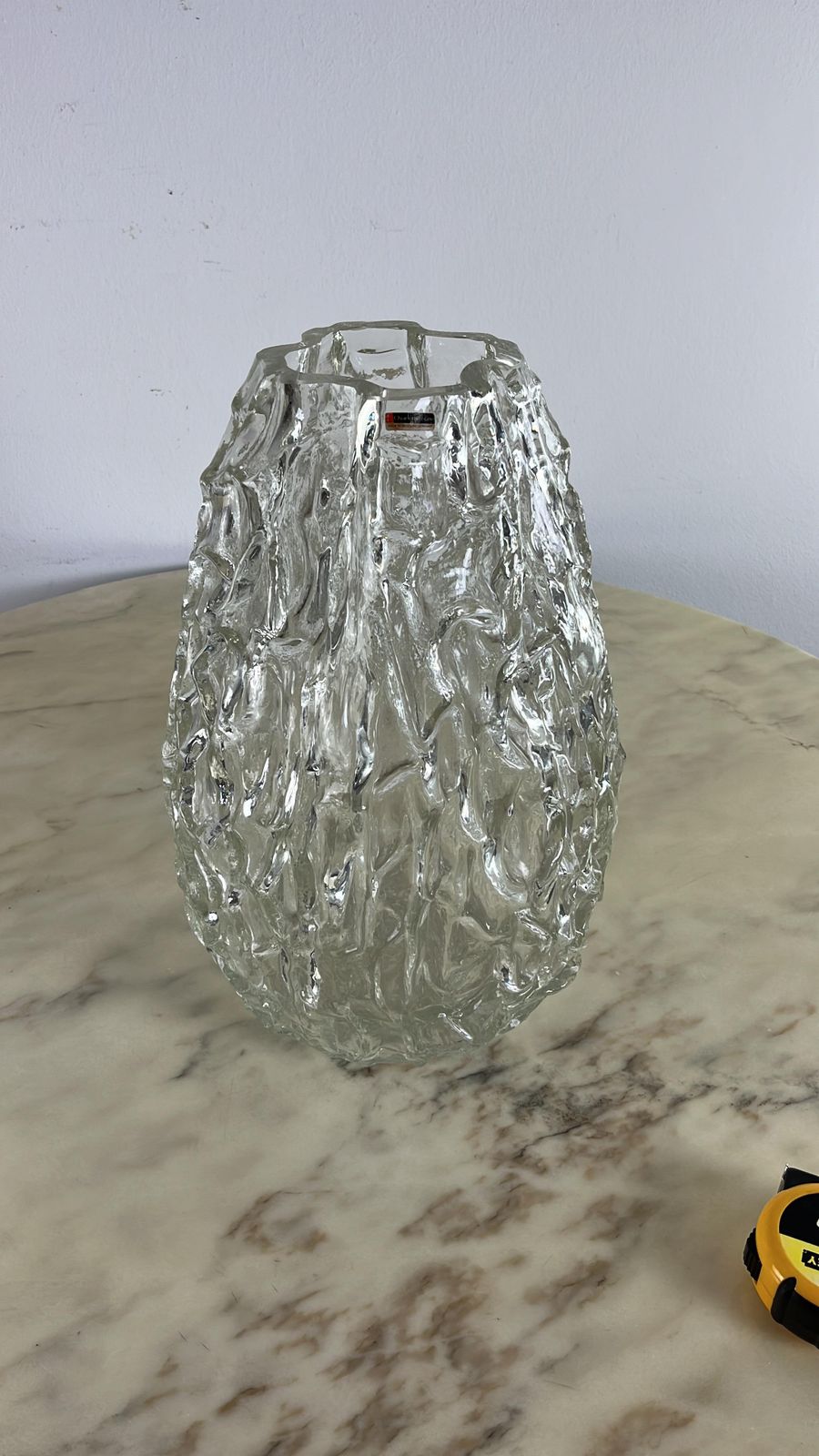Large Mid Century Glass Vase Made In West Germany 1970s photo buy