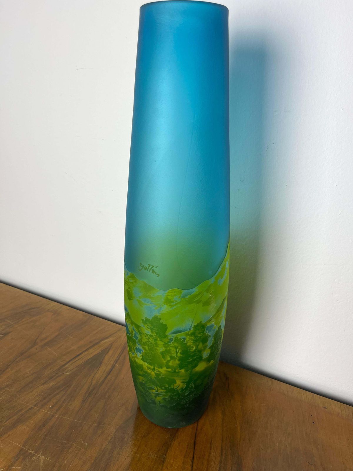 Art Nouveau Vase By émile Gallè Polychrome Glass, France 1900/1910 photo 5123.0
