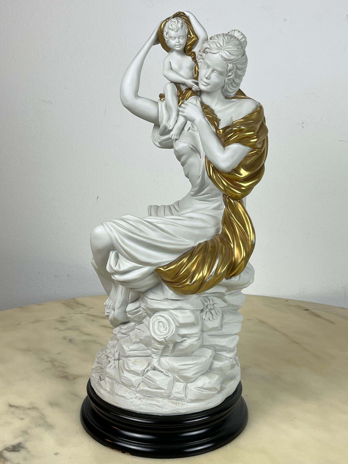 photo for sale Large Carpiè Porcelain Statue, Made In Italy, 1970s