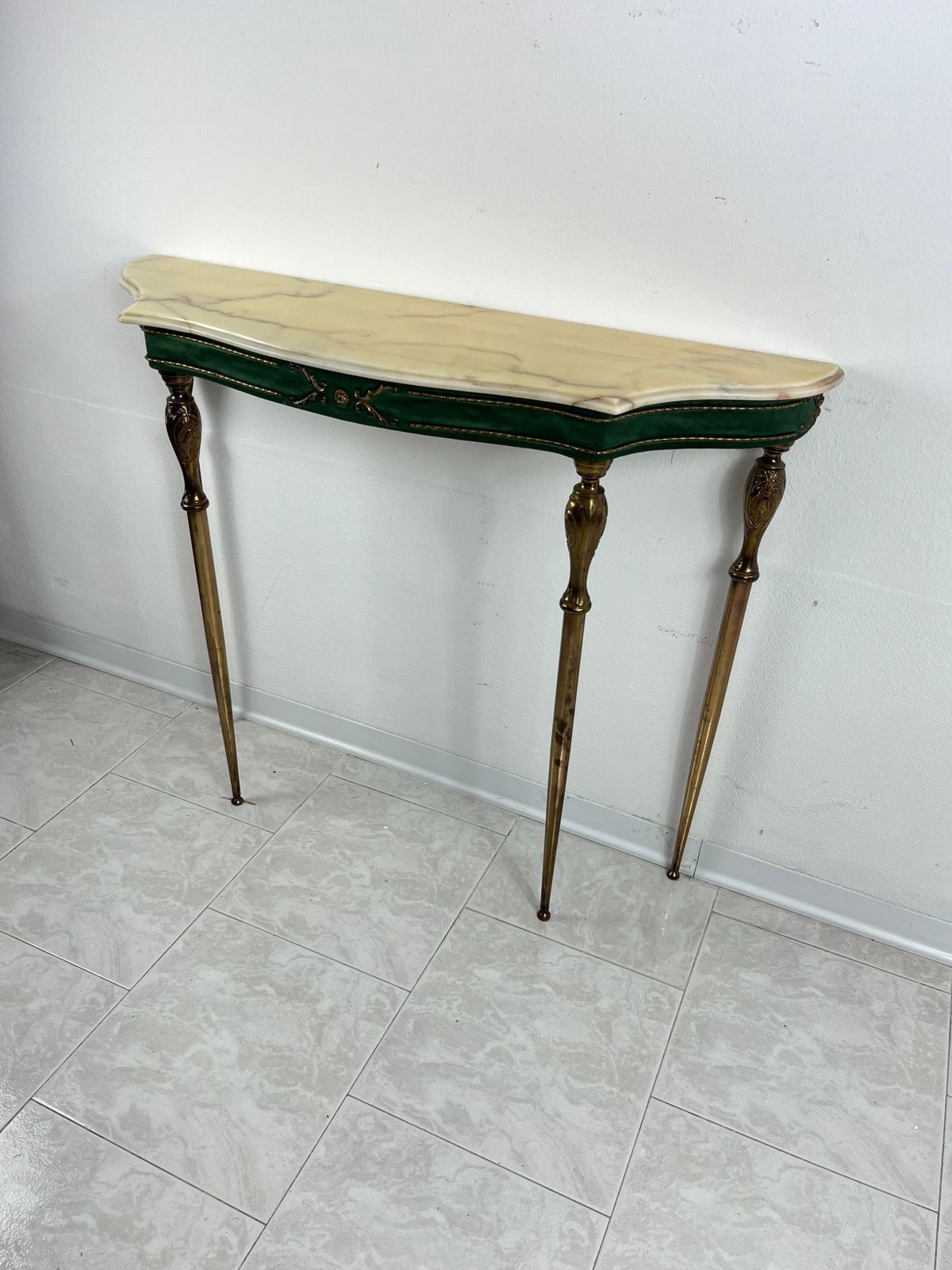 Mid Century Set Of Two Console And Mirror In The Style Of Paolo Buffa 1960s photo furniture