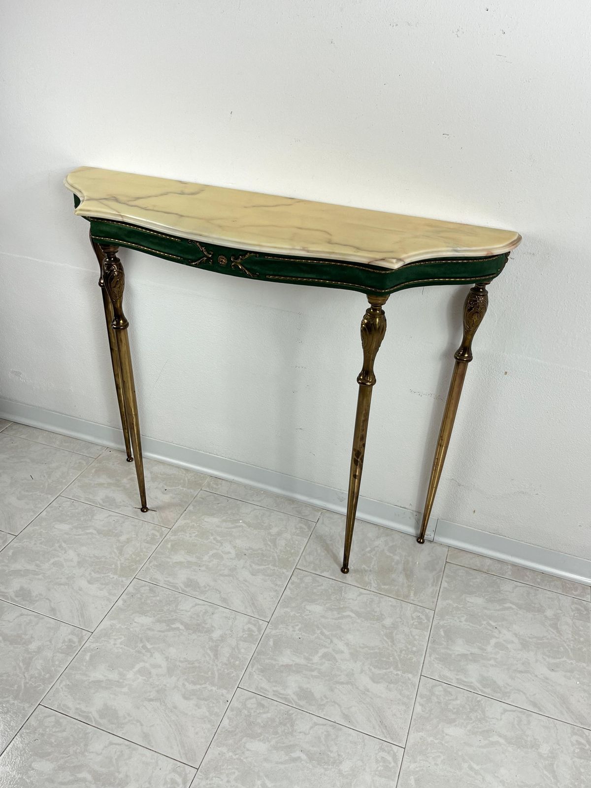 Mid Century Set Of Two Console And Mirror In The Style Of Paolo Buffa 1960s photo Furniture