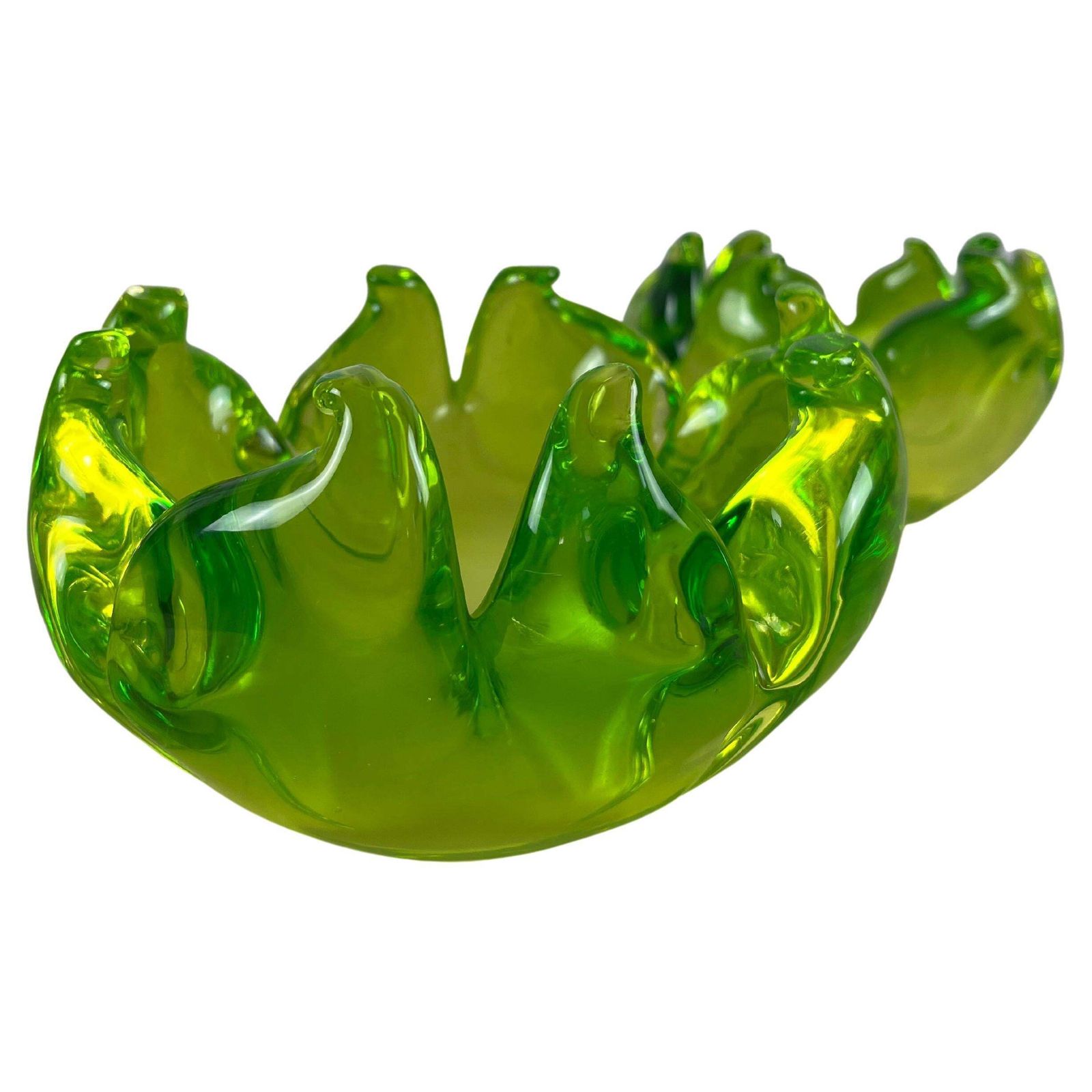 Pair Of Ashtrays Valet Trays In Murano Glass, Italy, 1980 photo furniture