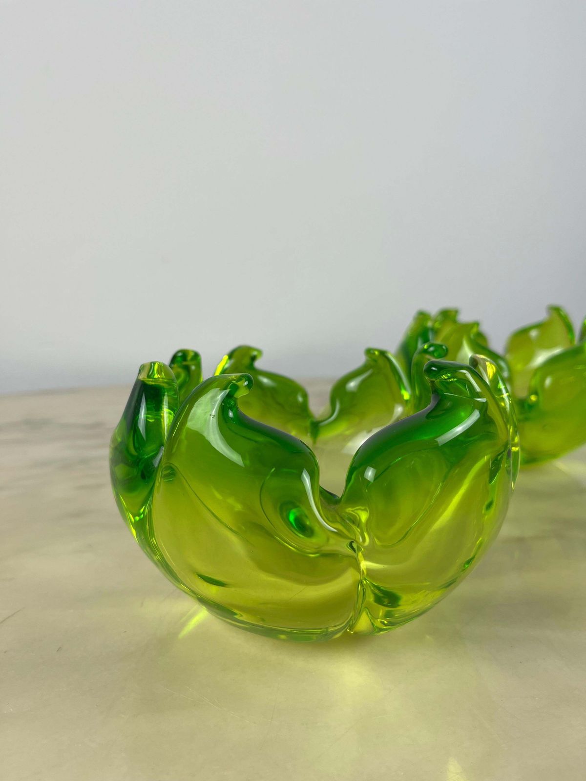 Pair Of Ashtrays Valet Trays In Murano Glass, Italy, 1980 photo Home Decor