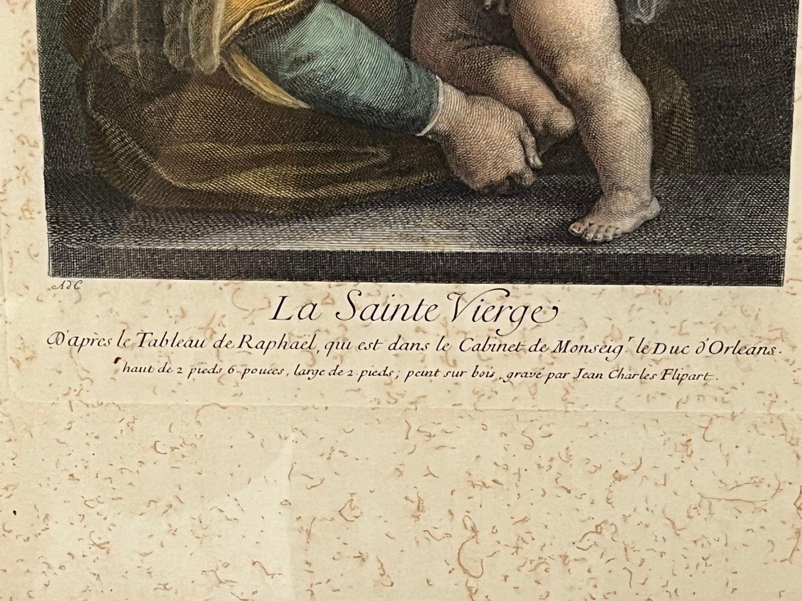Reproduction Of The "Holy Virgin" By The Engraver Flipart photo vinterior